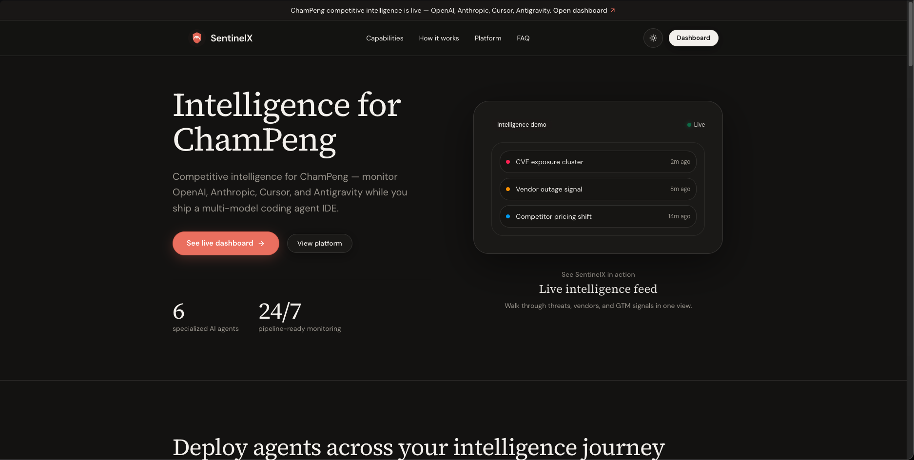 SentinelX: AI-Powered Enterprise Intelligence and Risk Monitoring Platform