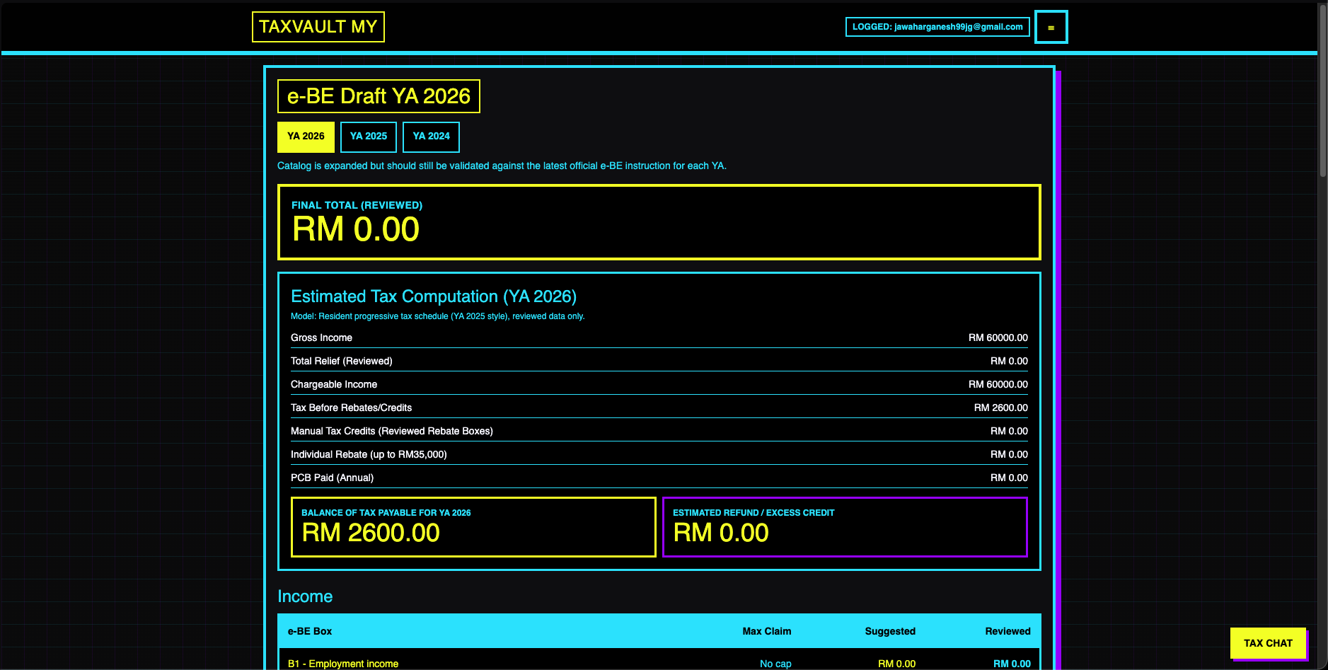 Tax Invation 101: AI-Powered Malaysia Tax Receipt Claim Assistant